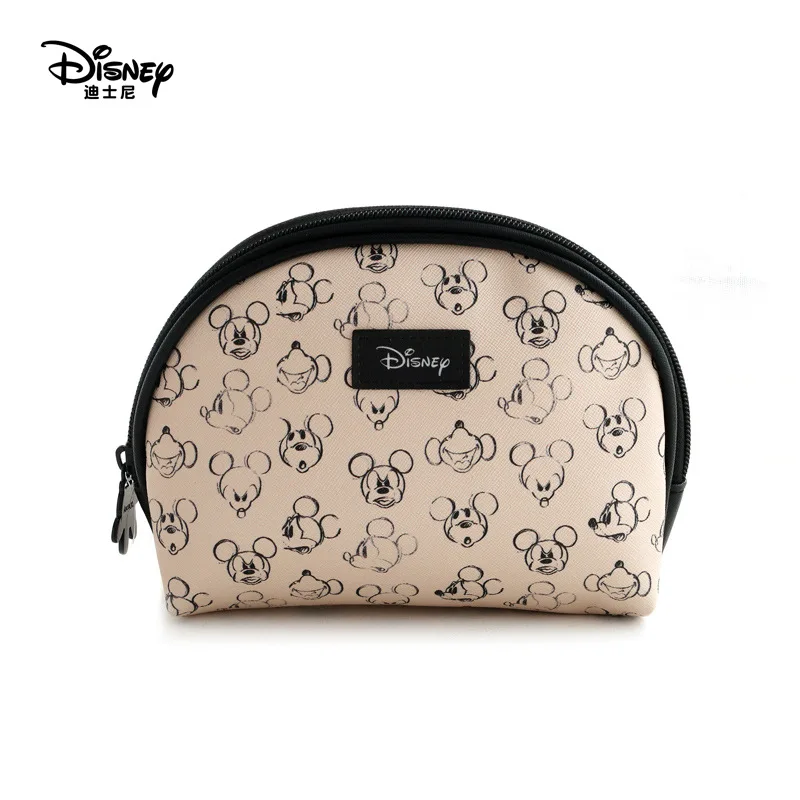 Disney-Bolso de Minnie y Mickey para mujer, bolsa de pañales para mamá, conjunto de cosméticos, cartera, bolso de viaje para el cuidado del bebé, 6 uds.