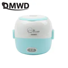 Mini Electric Rice Cooker Lunchbox 2 Layers 110V/220V #4