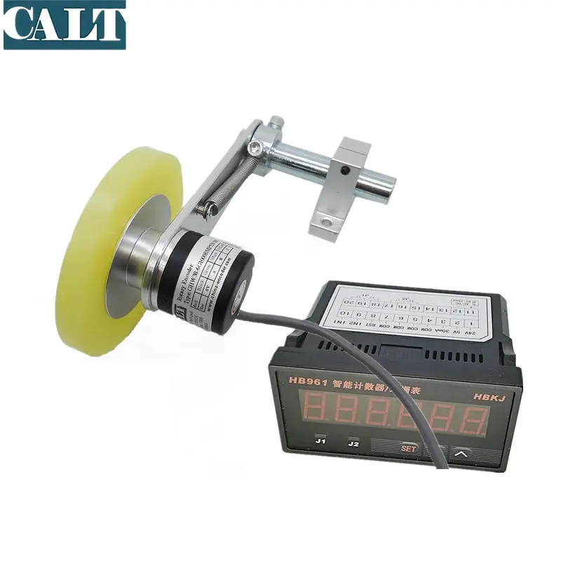 Medidor de Contador de Comprimento de Calt com Indicador de Dígitos Codificador para Roda Sensor de Deslocamento de Fio