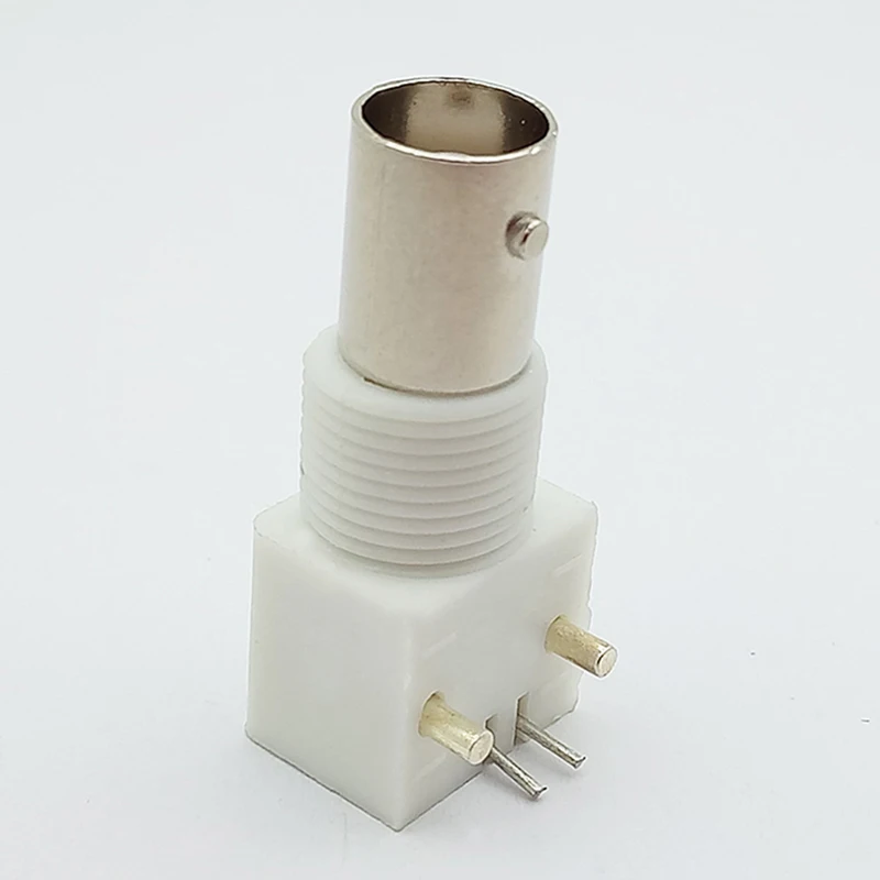 50pcs BNC Female PCB Mount Socket Chassis Connector BNC FEMALE RIGHT ANGLE PANEL MOUNT Plastic TYPE R Connector