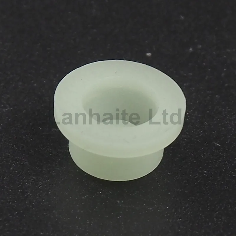 10mm(D) x 8mm(H) Glow-in-the-dark Silicone Tailcaps - Transparent (10 pcs)