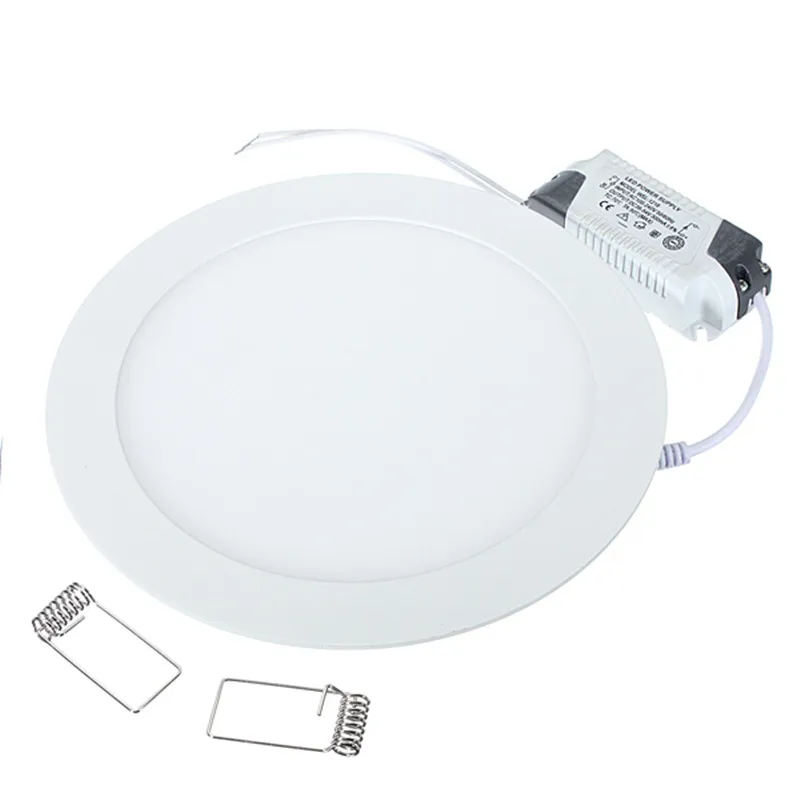 

50pcs Ultra thin 12W AC85-280V LED Ceiling Recessed Grid Panel light/ Slim Round Panel Light