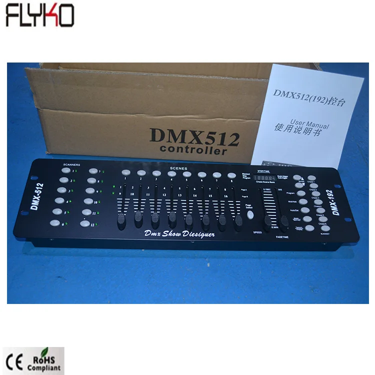 Free Shipping Light Controller DMX512(192)controller DMX Function Console 192Channels for Stage Backdrop DJ Bar Disco Party