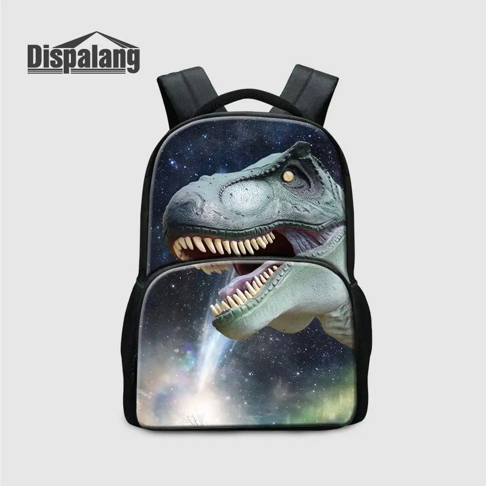 

Dispalang Women Men Felt Laptop Backpacks Dinosaur Print Multifunction School Bag Mochila Escolar Travel Large Capacity Rucksack