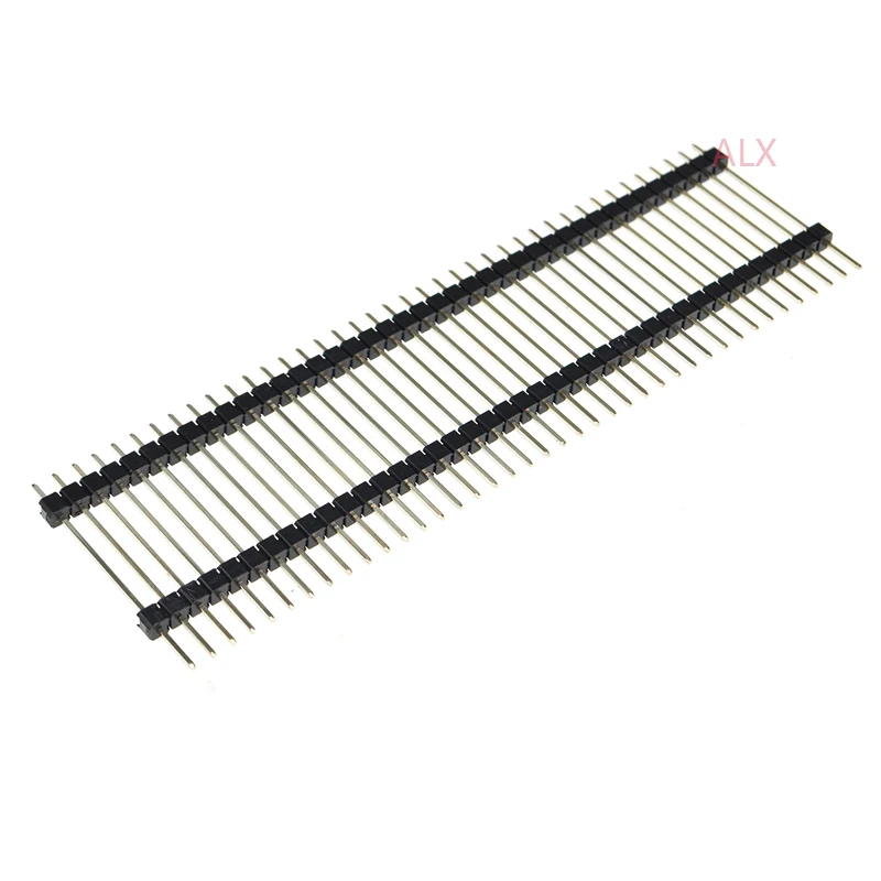 5PCS 30MM Height 1X40 PIN Single Row dual plastic base insulator MALE PIN Header 2.54MM PITCH connector 1*40 40P 40PIN 40PIN