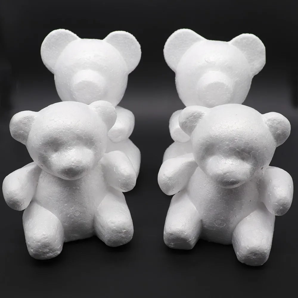 1pcs 150mm/200mm Modelling Polystyrene Styrofoam Foam bear White Craft Balls For DIY Christmas Party Decoration Supplies Gifts