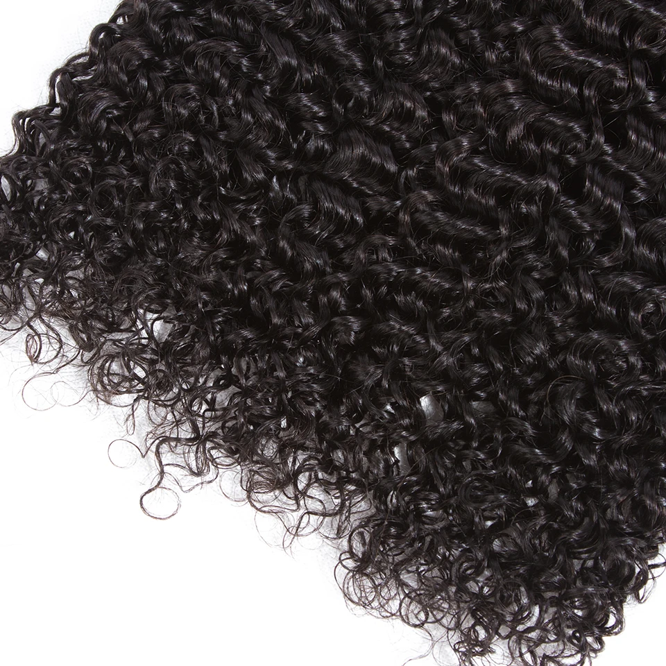 22 24 Zoll lockiges Haar Bundles 100 % Echthaar Bundles mit 4x4 Spitzenverschluss dicke brasilianische Remy tiefe lockige Bundles mit Verschluss – Detail 9