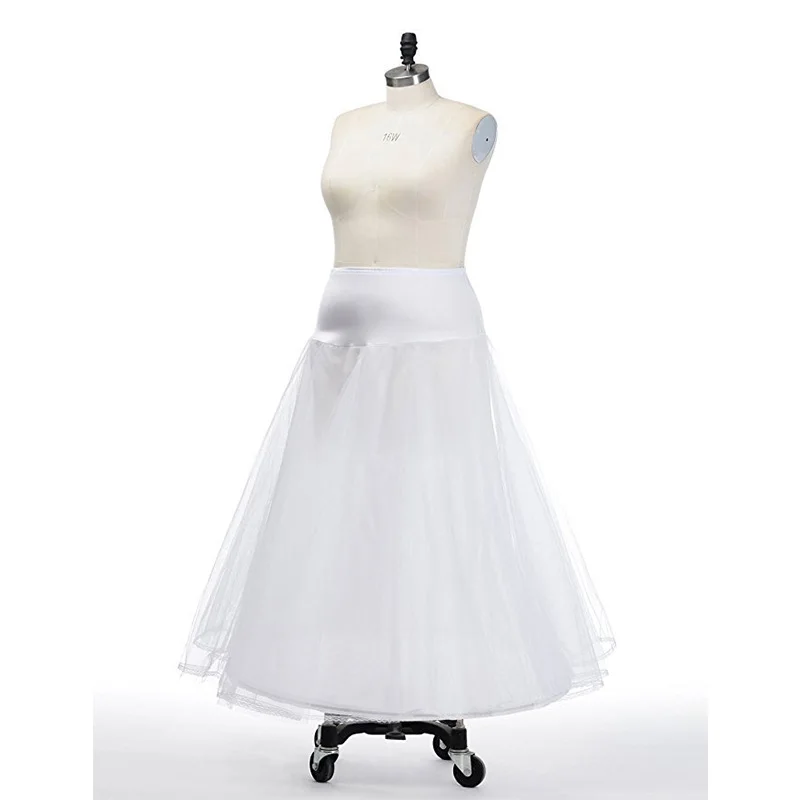 Best Selling High Quality A Line Tulle Wedding Bridal Petticoat White Black Underskirt Crinolines For Wedding Dresses Wholesale