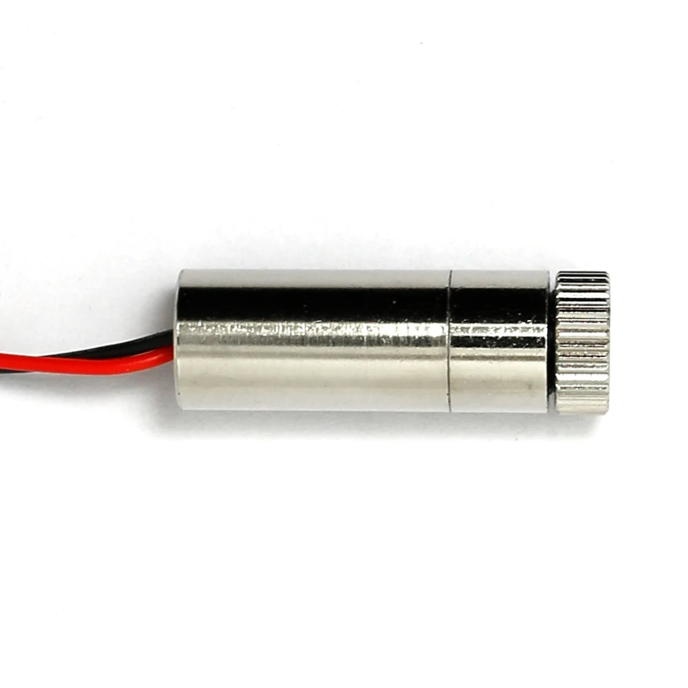 10mw 650nm Focusable Red Laser Cross Module with Lens and Built-in Driver 12x35mm