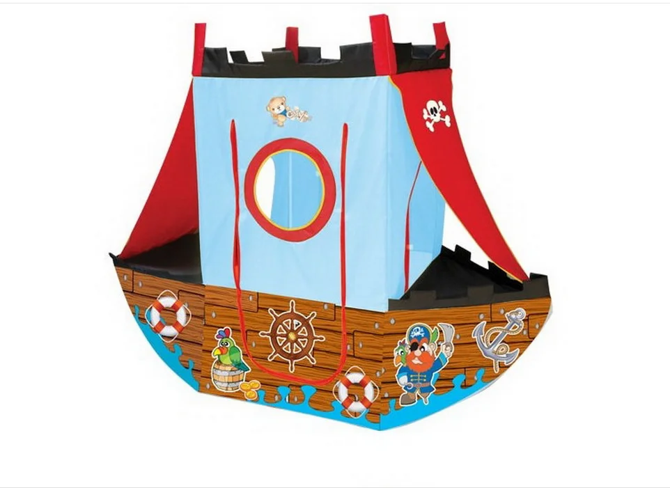 Tente de jeu pour enfants, jouet d'intérieur, maison de jeu, bateau Pirate Catoon/Z11-1 piscine à balles, nouvelle collection, qualité gratuite