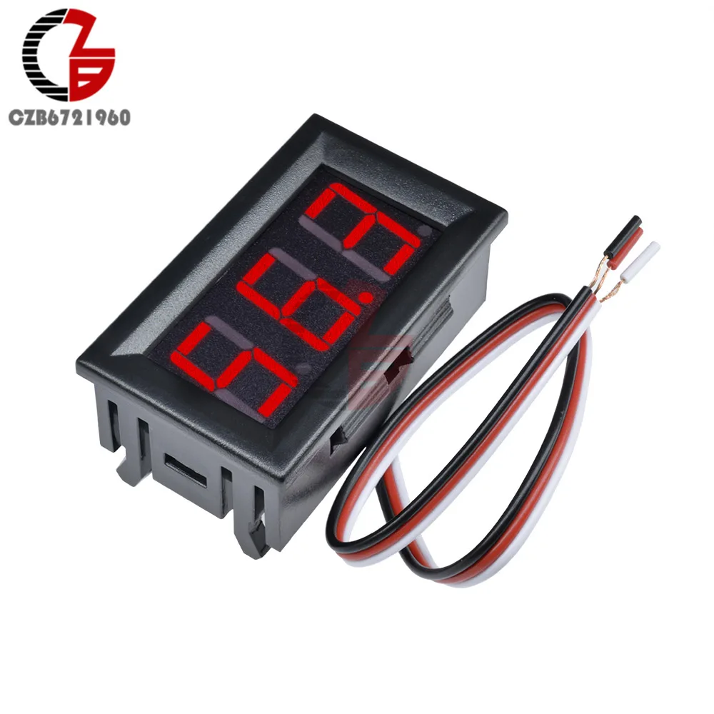 High Accuracy DC 100V 10A Digital Car Voltmeter Ammeter Motorcycle Voltage Indicator Tester Current Meter Replace USB Tester 12V