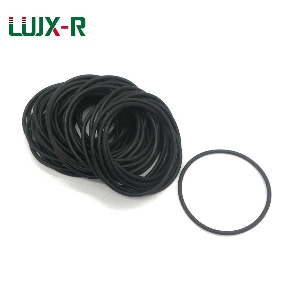 

LUJX-R 30pcs 3mm Thickness O Ring Seal Rubber Ring Gasket OD150/155/160/165/175/185/190/200 NBR Black Washer O-Ring Sealing