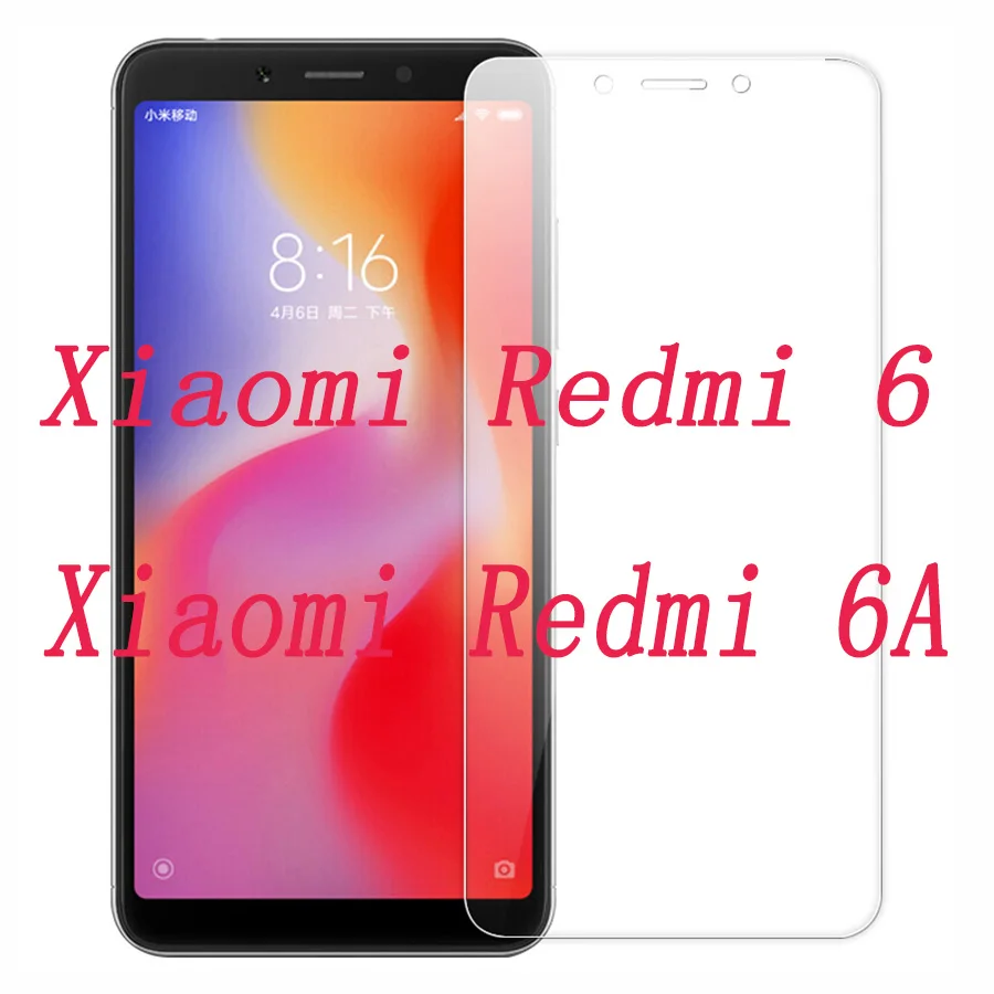 

Закаленное стекло 9H для смартфона Xiaomi Redmi 6 / 6A Redmi6 5,45 дюйма, стеклянная защитная пленка, защитная крышка экрана