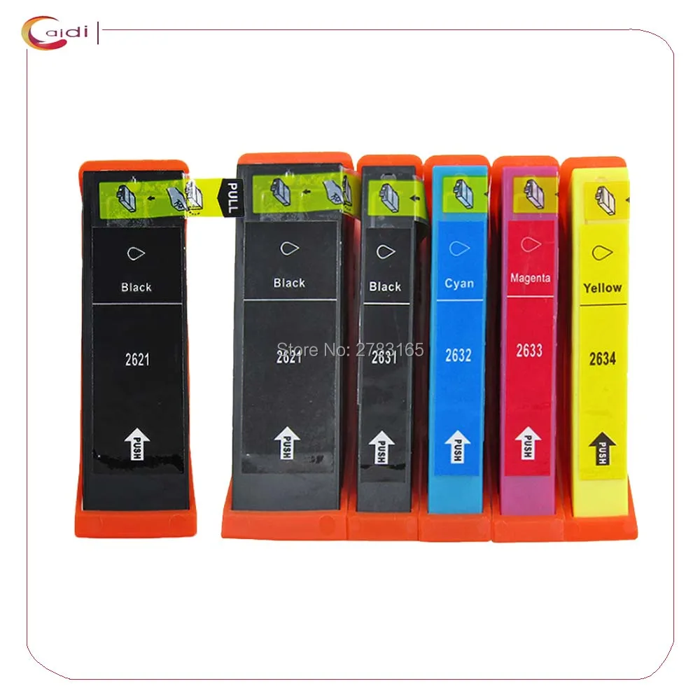 6PCS Compatible Ink Cartridge T2621 T2631 epson XP600 XP605 xp800 xp700 XP520 XP620 XP625 XP720 XP820 XP610 XP615 XP710 XP810