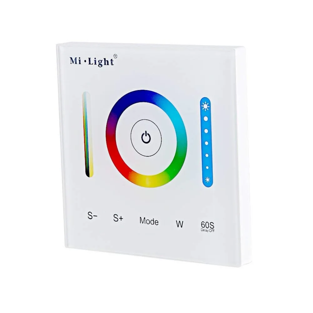 

Milight P3 RGB Strip Lights Panel Controller RGB RGBW RGB+CCT LED Touch Switch Panel Controller Led Dimmer 12-24V