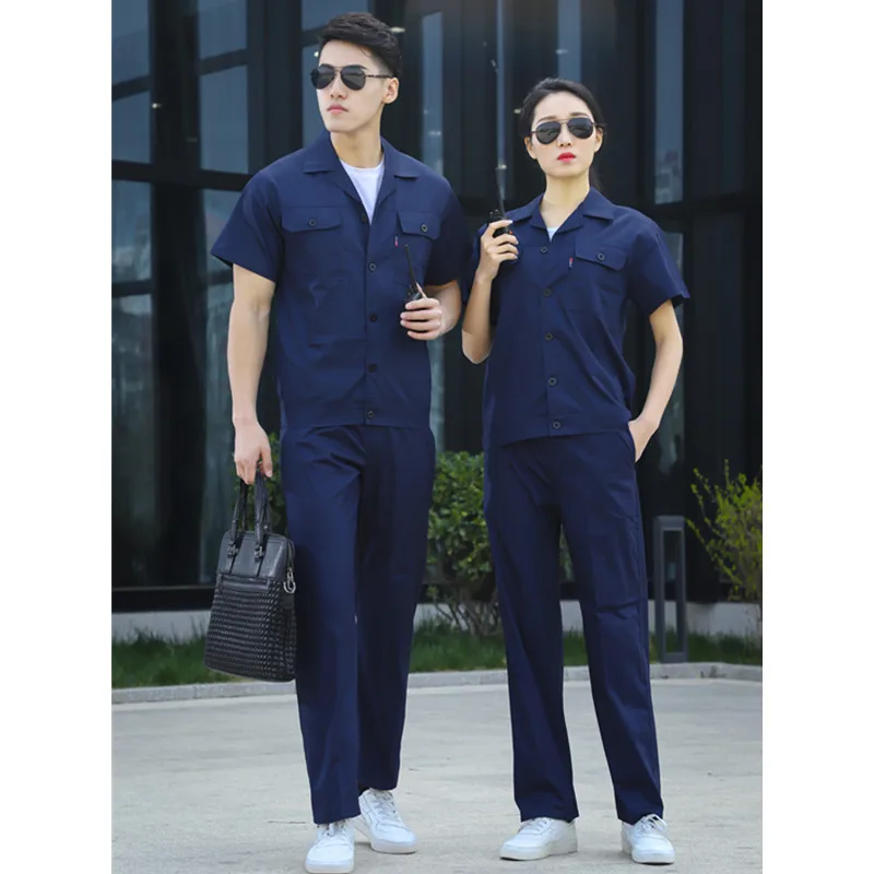 Summer Auto Repair Clothing Workwear Clothes Men Women Overalls For Workmen Work Uniform Car Workshop Suit Factory Labor Uniform