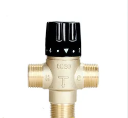 Thermostatic Mixing Valve Temperature Mixer Control Thermostatic Valve for Solar Heater  DN20