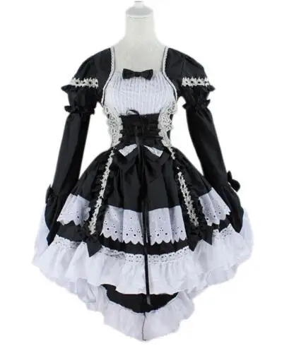 Anime Fantasy Maid Cosplay Costume para mulheres, doce vestido gótico Lolita, Halloween Performance, meninas Disfraces