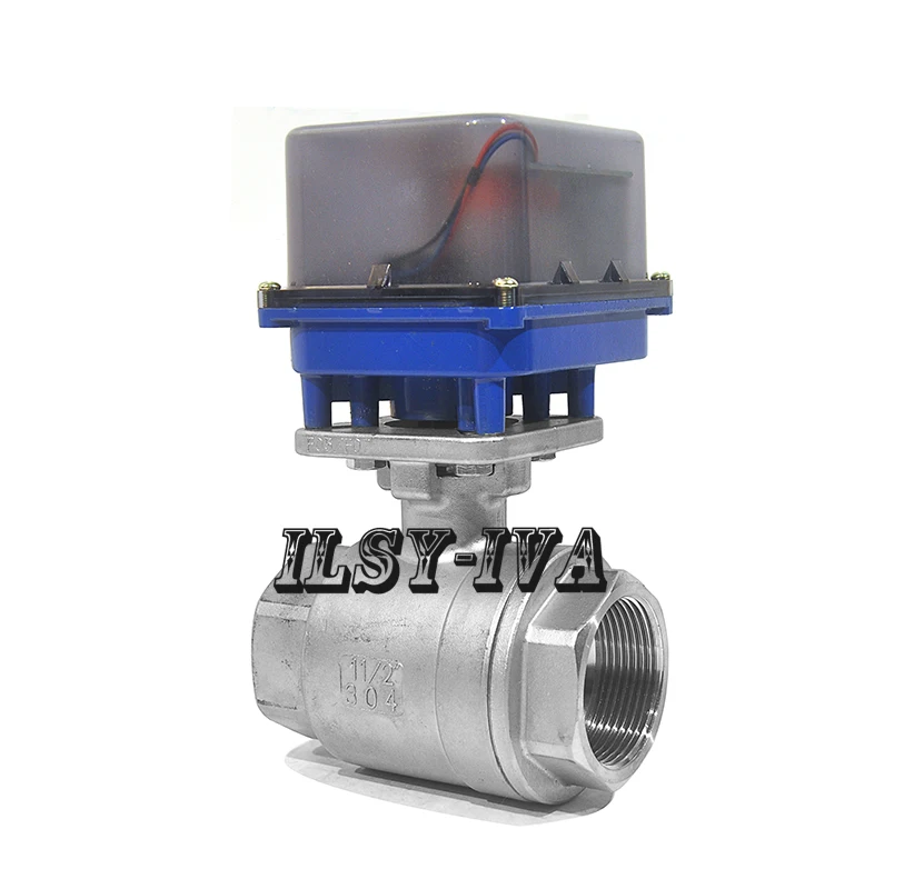 DN40 two way motorized valve,AC12V/24V/220V  fixed-type electric ball valve