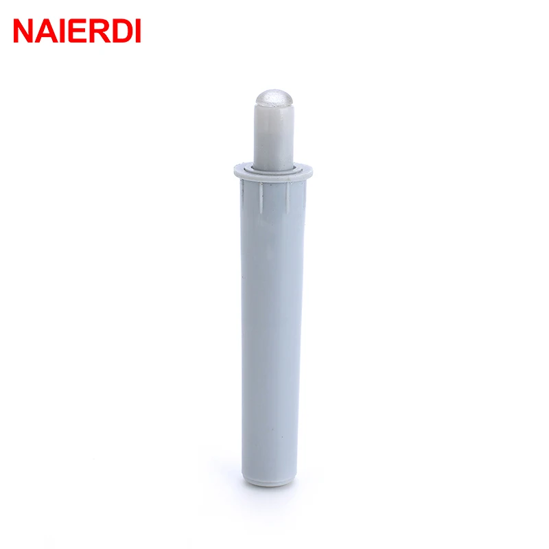 5PCS NAIERDI Gray Cabinet Catches White Damper Buffers For Door Stop Kitchen Cupboard Quiet Drawer Soft Close Furniture Hardware