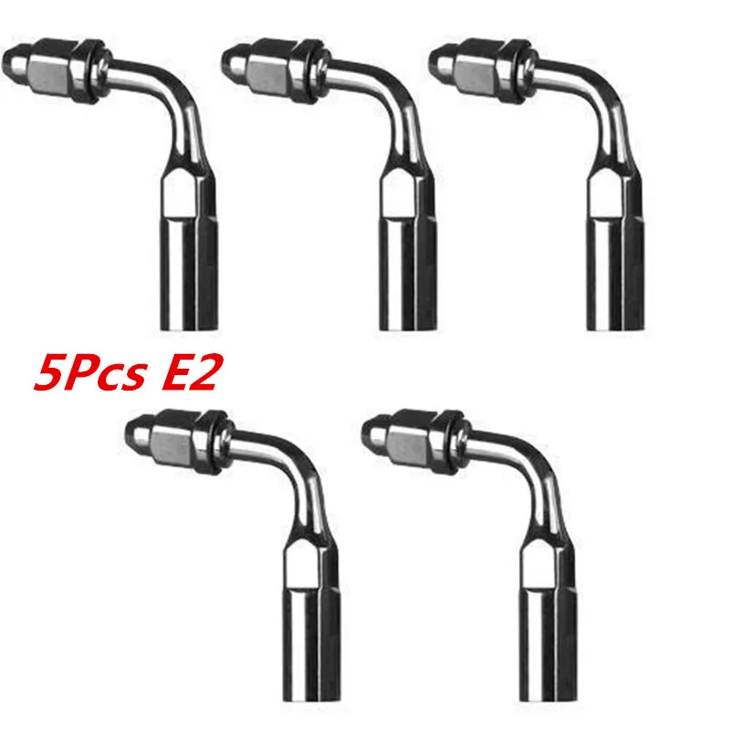 5PCS Dental Ultrasonic Scaler Tips E2 Brand NEW Ultrasonic Scaler Endo tip compatible EMS Woodpecker E2 Best SALE