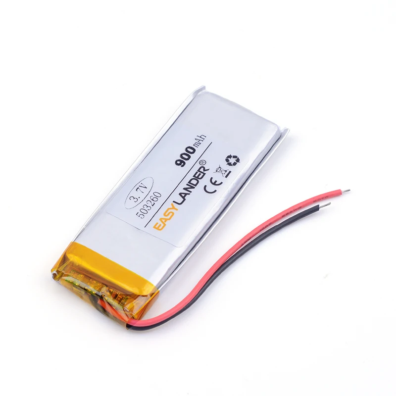 lithium ion batteries 3.7 V 503260 lithium-ion polymer battery 900 mah vehicle traveling data recorder LED speakers toys3 053260