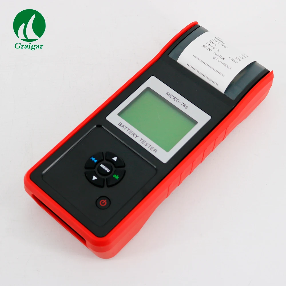 Tester batteria per auto con spedizione gratuita con stampante MICRO-768A tester batteria automatica