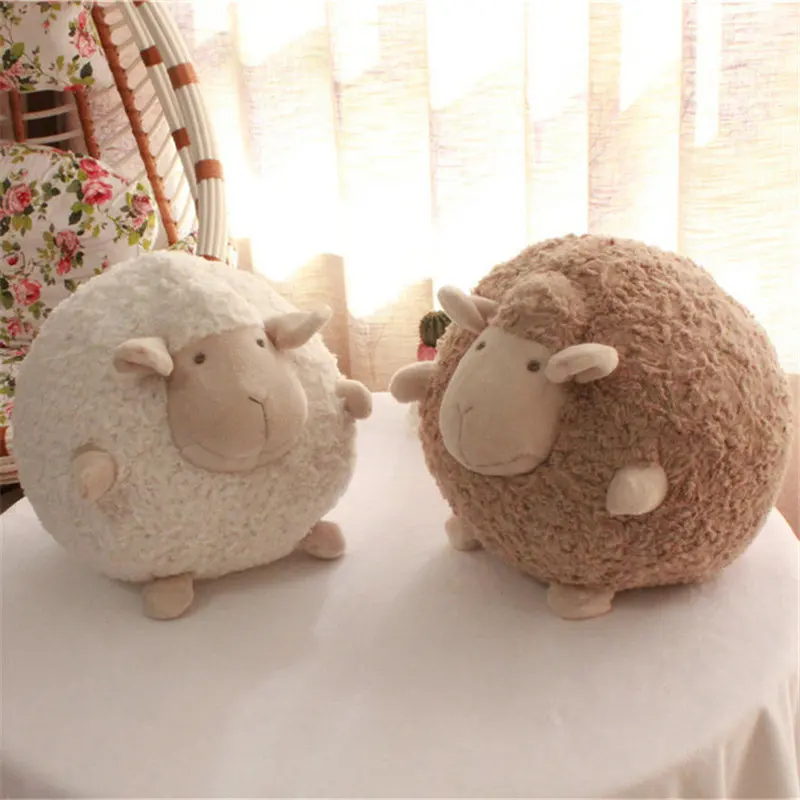 Export Korea High Quality Ball Shape Sheep Stuffed Animal Plush Simulation Lamb Doll Toys for Children Room Decor Yoo In-Na Same