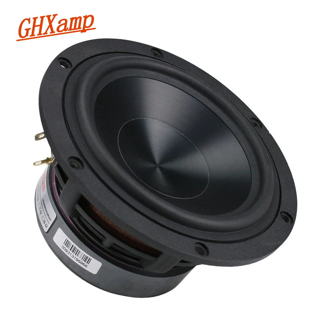 

GHXAMP 5.25 дюймовый басовый динамик 60W низкочастотный динамик HiFi алюминиевый керамический черный алмазный литой книжный блок домашний кинотеатр 55 Гц-3,2 кГц 1 шт.