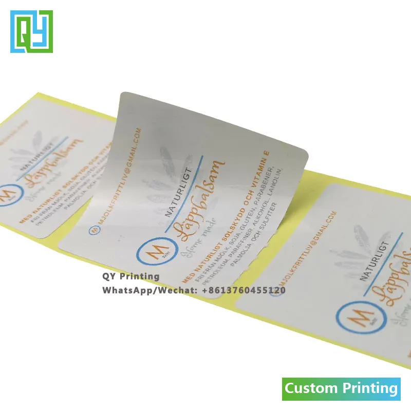 1000pcs 50x50mm Free Shipping Customized Sticker With Your Own Logo Paper Sticker Custom Label