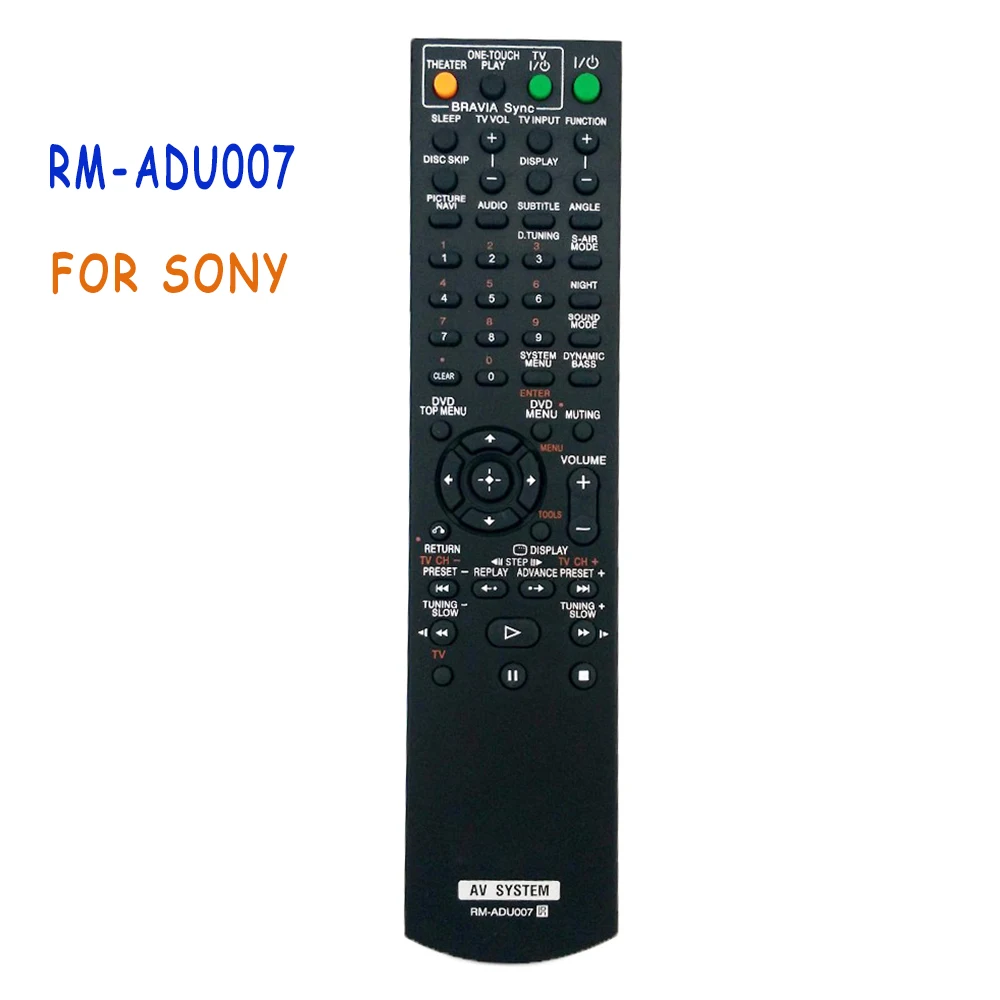 

NEW RM-ADU007 Replacement FOR SONY AV System Remote control for RM-ADU004 RM-ADU006 RM-ADU008 148057111 DAV-HDX475 Fernbedienung