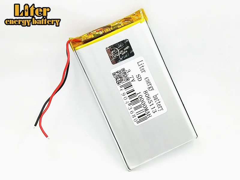 NEW 8565113 DIY Real 10000mAh Li-ion 3.7V Rechargeable Battery Lithium Polymer With PCM Backup Power Digital Products Tablet