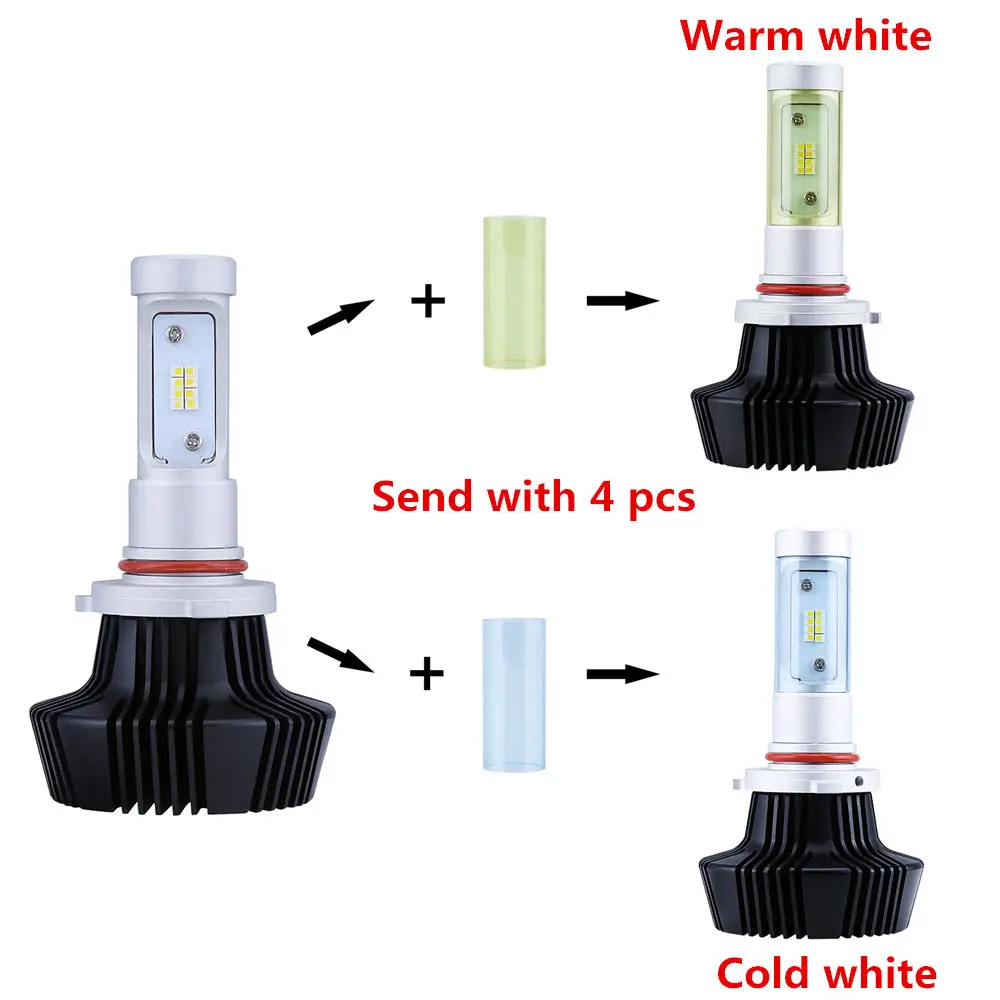 2x160W/Pair 16000LM Car Led Single beam Headlights Lights Bulb Conversion Kit H11 H8 White/Warm White/Cold White All in One