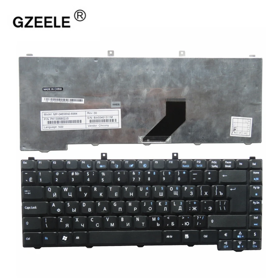 GZEELE New Keyboard FOR Acer Aspire 1670 1672 3102 3030 3100 3650 3600 3690 3692 3693 5101 5102 5103 5100 5110 laptop RU