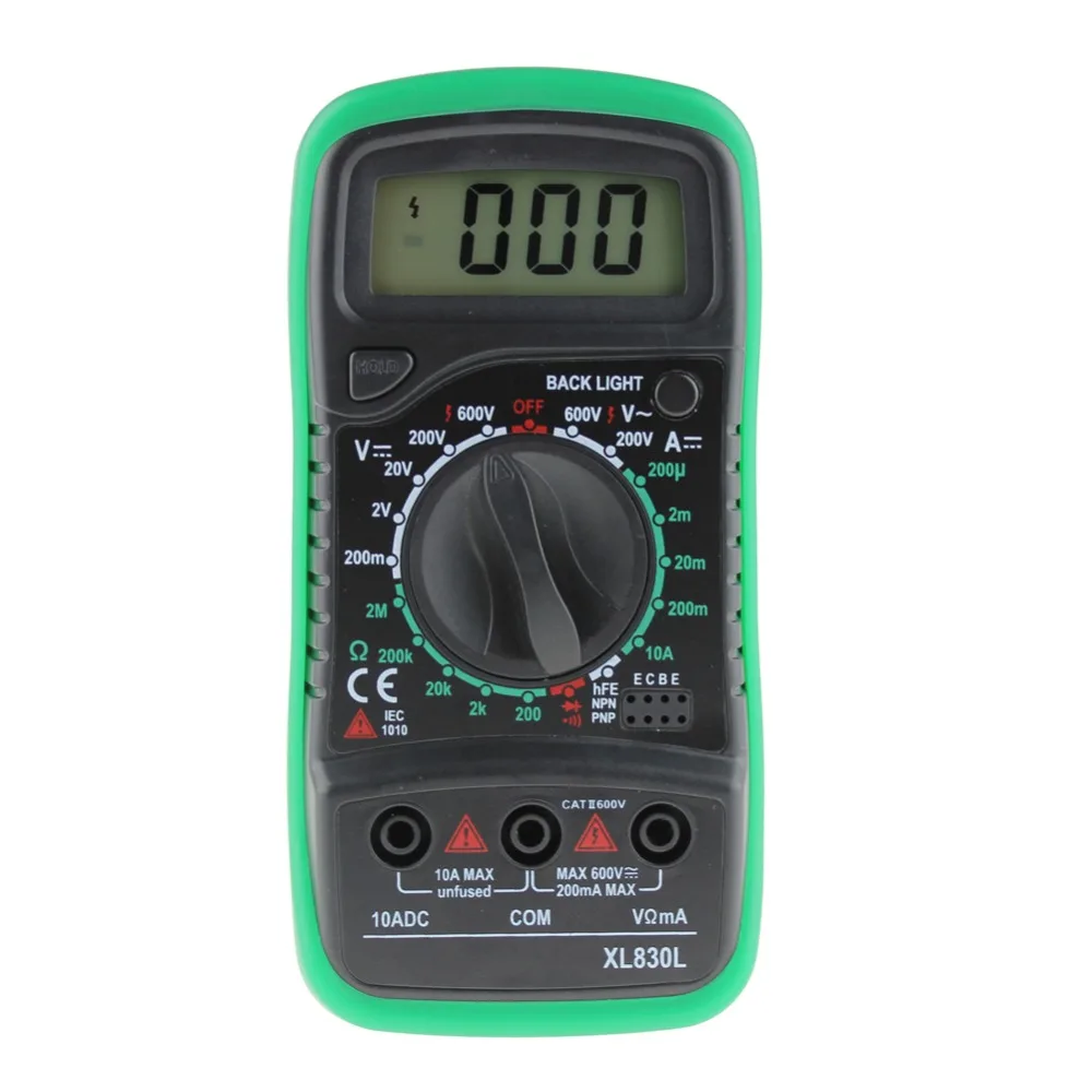 xl830l Mini Digital multimeter Voltmeter Ammeter Multimeter AC DC volt ohm tester LCD Component  test current multi meter