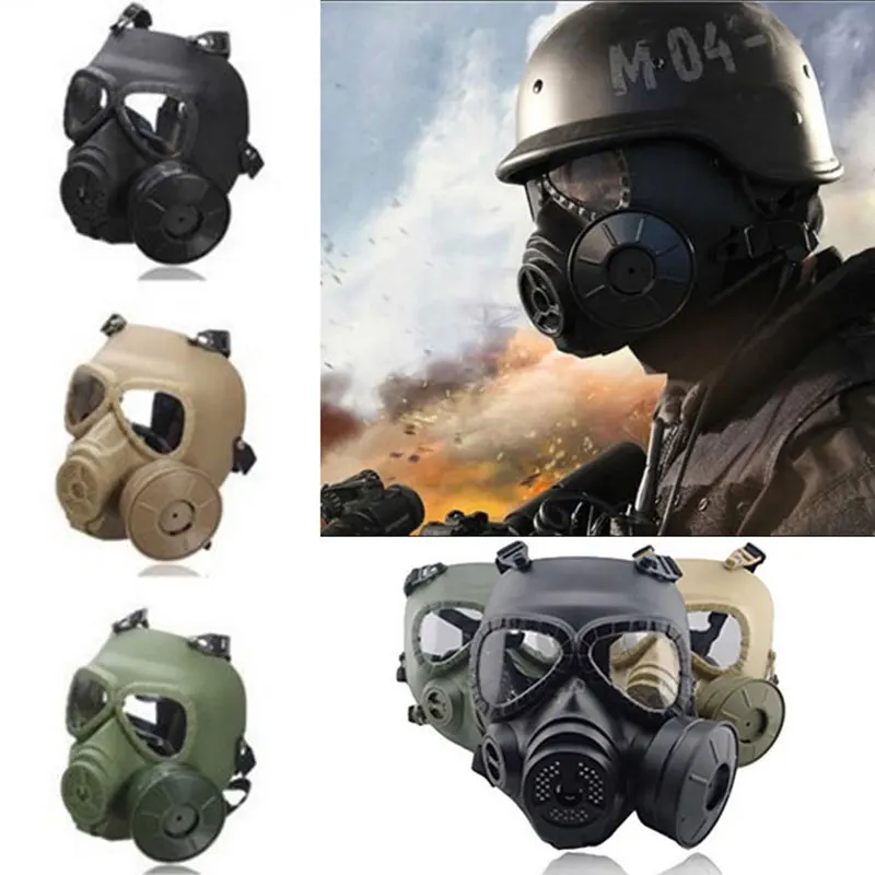 Safety & Survival  Tactical Skull Masks Resin Full Face fog fan Gas Masks Respirator Anti-fog Costume Cosplay Goggle