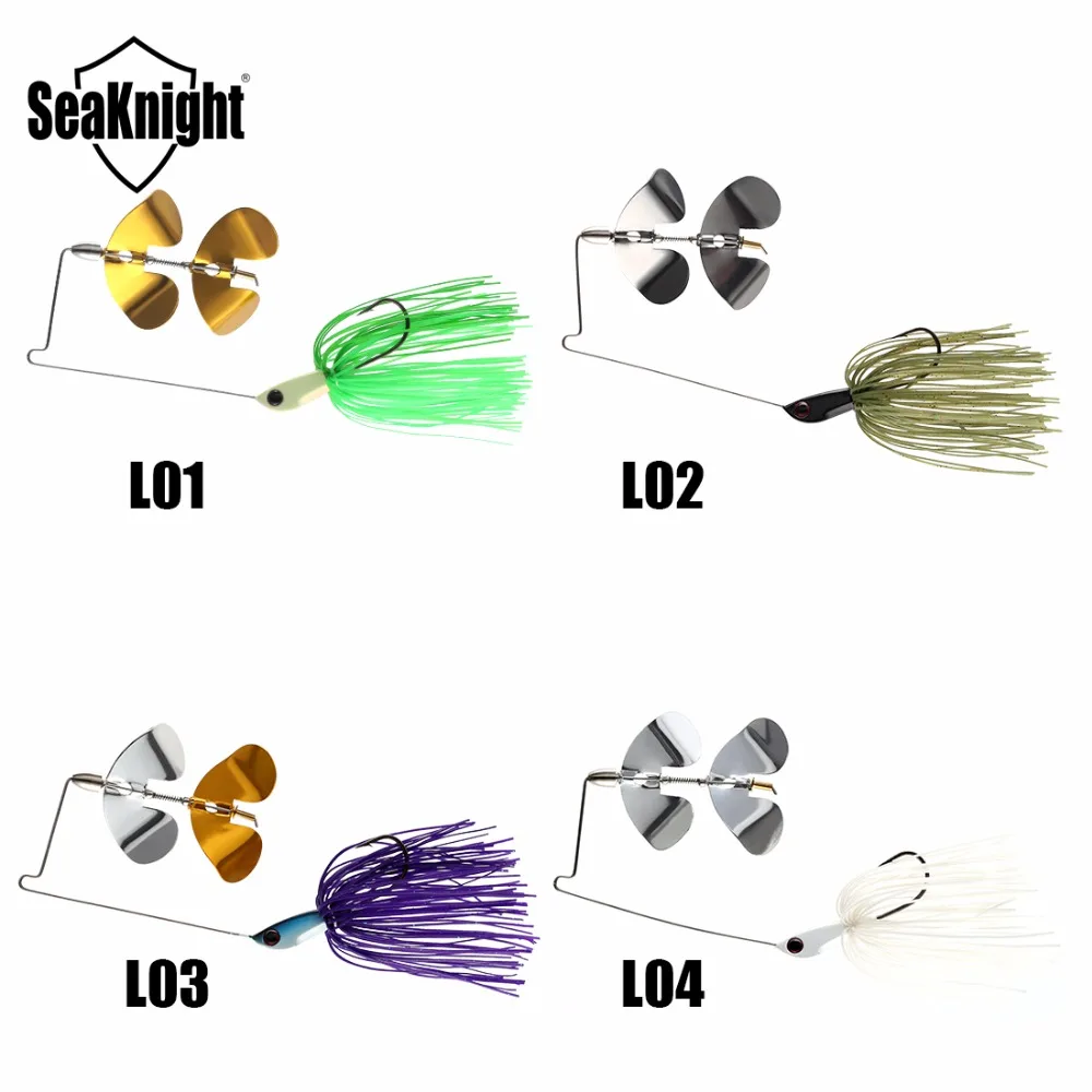 SeaKnight SK103 Spinner Bait 10g 14g Lead Head Fishing Lure 1PC  Bait Sinking Lure Metal Spoon Spinnerbait Fishing Bait