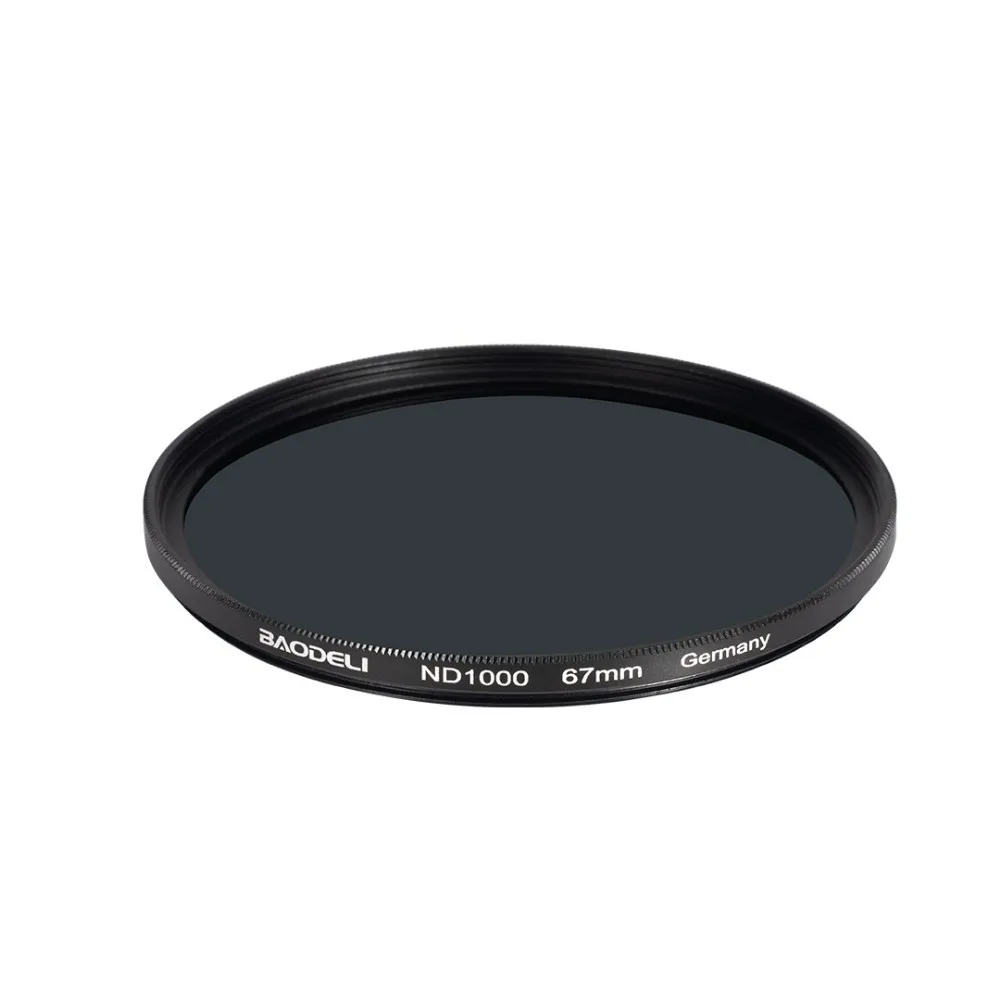 BAODELI Neutral Density Filtro Nd1000 64 8 Concept 49mm 52mm 55 58 62 67mm 72 77mm 82mm For Canon Nikon Sony Camera Lens Filter