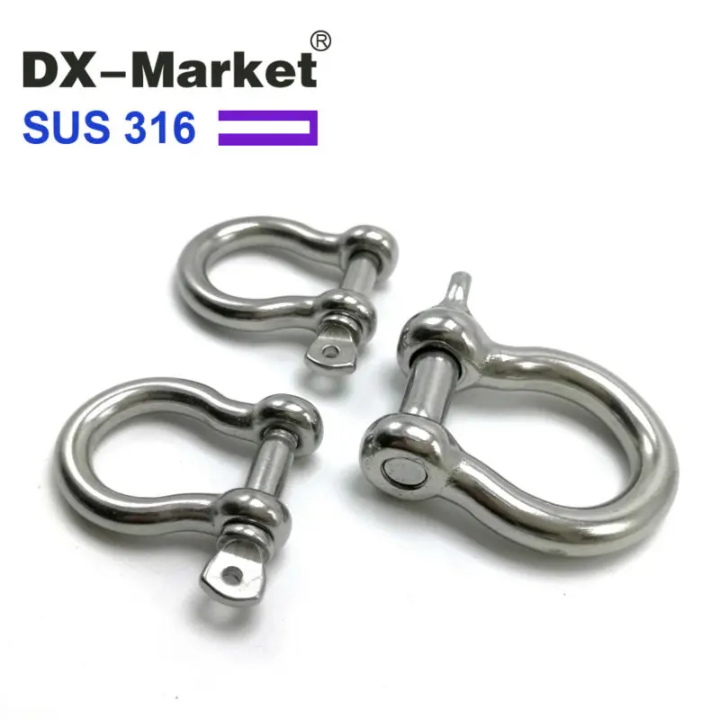 

m28 , chain bow rigging shackle , 316 Stainless Steel bow type rigging , sus316 m28 bow shackle