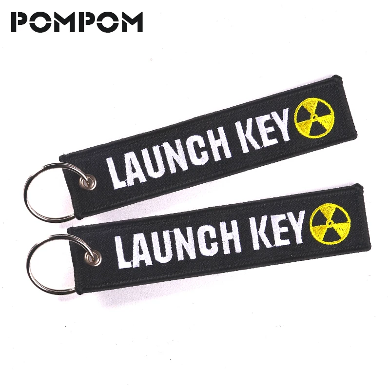 

10 PCS/LOT Launch Key Keychain for Motorcycles and Cars Key Fobs Embroidery OEM Scooters chain Keychain Key Tags Keyring Jewelry