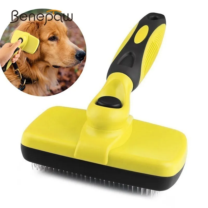 

Щетка Benepaw для вычесывания собак и кошек, удобная расческа для ухода за шерстью, подходит для различных шерстей, премиум-класса