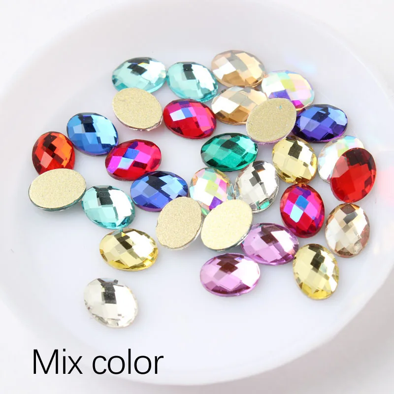 New Selling 6X8mm Oval mesh faces Nail art Rhinestone Flatback stones 30/100pcs For DIY Nail art Decoration