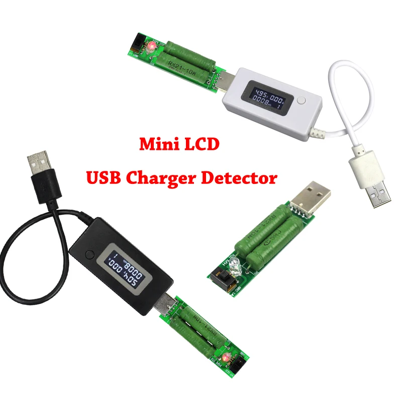 Mini Phone USB Tester Doctor LCD Screen Capacity Voltage Current Meter Mobile Phone Charger Power Bank Detector