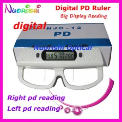 Righello digitale PD Distanza della pupilla destra e sinistra visualizzata separatamente Optometria Righello Misuratore Tester Pupilometro digitale NJC12