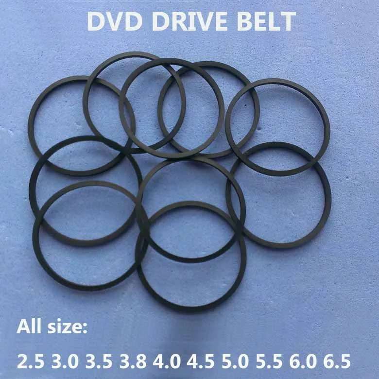 10Pcs/Bag DVD Belt 25/30/35/38/45/50/55MM 60MM 65MM 70MM 80MM 85MM Cassette Tape Machine Square Belt Assorted