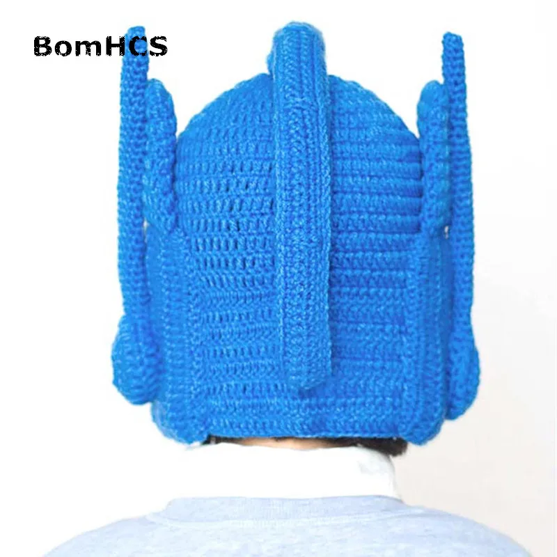 BomHCS Cool Funny Helmet Beanie Winter Warm 100% Handmade Knit Hats Movie Periphery (S for Child, L for Adult）