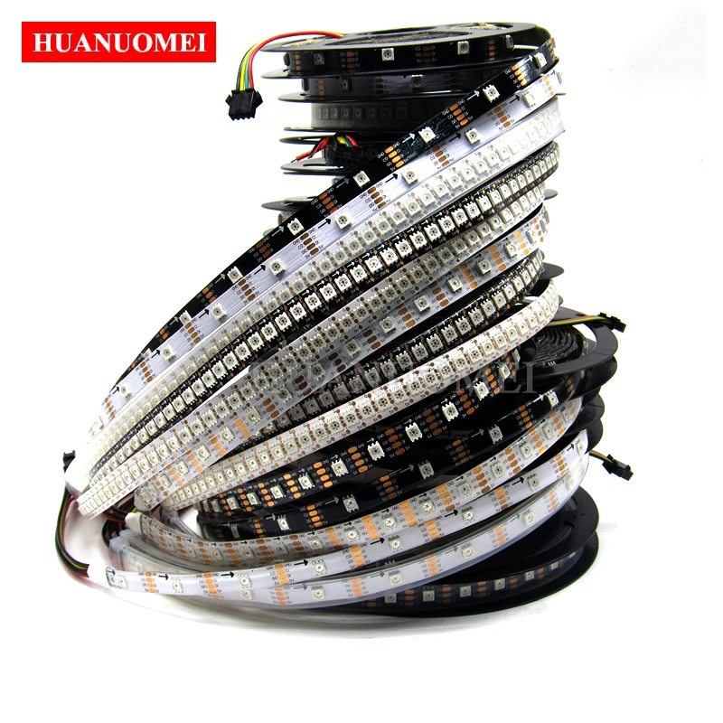 5V 30/32/48/60/72/144LEDs/m HD107S(Similar APA102/APA107 IC)Addressable LED Strip RGB Pixel Light TV Lamp 5050 SMD Flexible Tape