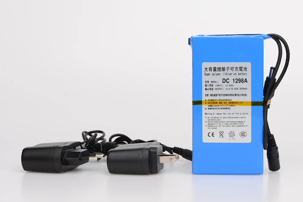 MasterFire 3 Set/lot DC 1298A 12V 9800MAH Sel Baterai Kapasitas Tinggi Paket Baterai Lithium Polimer Isi Ulang untuk Kamera CCTV