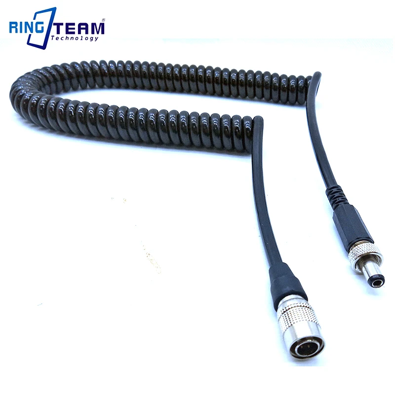 Recorder Zoom F8 Power Cable for Sound Devices 688 / 644 / 633 DC 5.5*2.5 With Lock to HRS Hirose 4pin Spring Cable 40-200CM