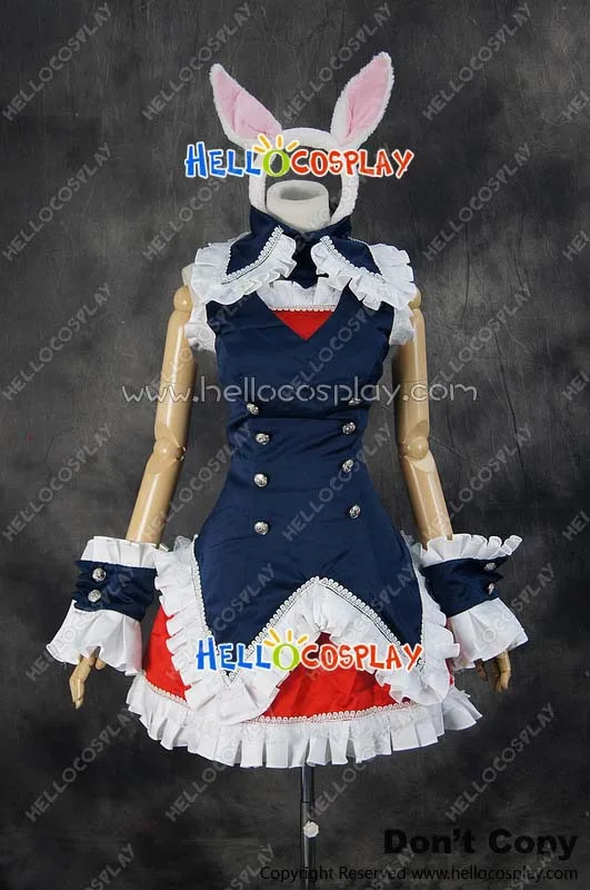 Mondaiji Problem Children Are Coming From Another World Cosplay Black Rabbit Kuro Usagi Costume H008